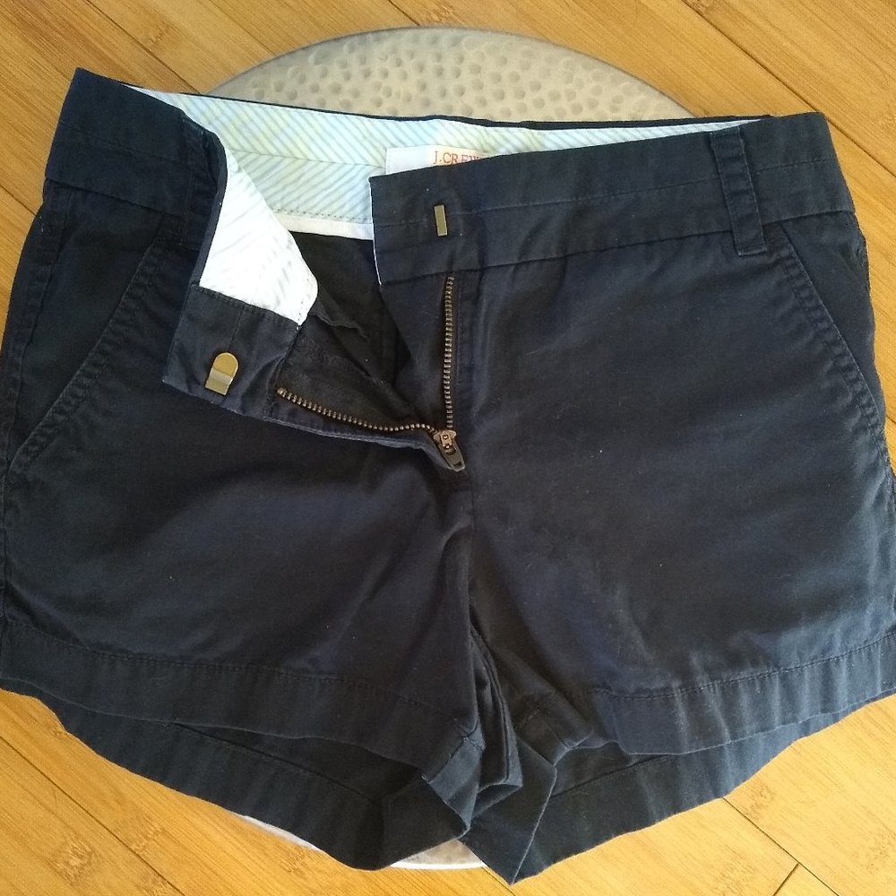 J.Crew Faded Black Chino Broken-in Shorts Size 0